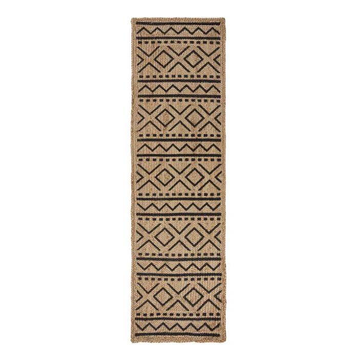 Jute Läufer - Lucio Geo Beige - 60x230cm