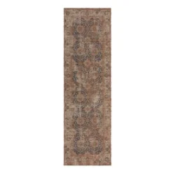Jute Läufer - Mauro Vintage Braun Blau - 60x230cm