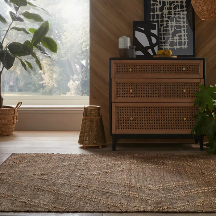 Jute Teppich - Deso Trey Braun