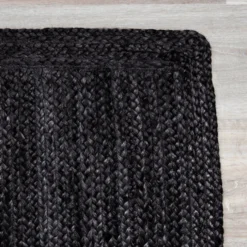 Jute Teppich - Fair Schwarz