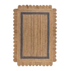 Jute Teppich - Grazo Natur Grau
