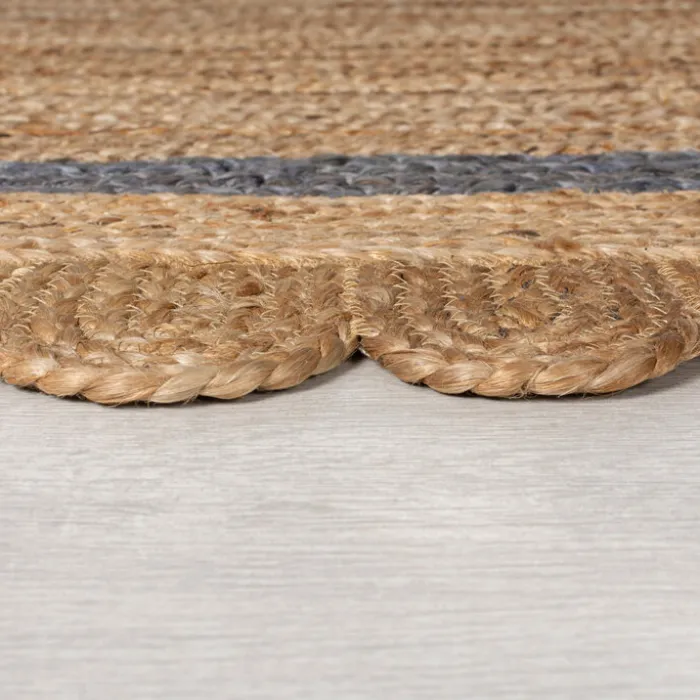 Jute Teppich - Grazo Natur Grau