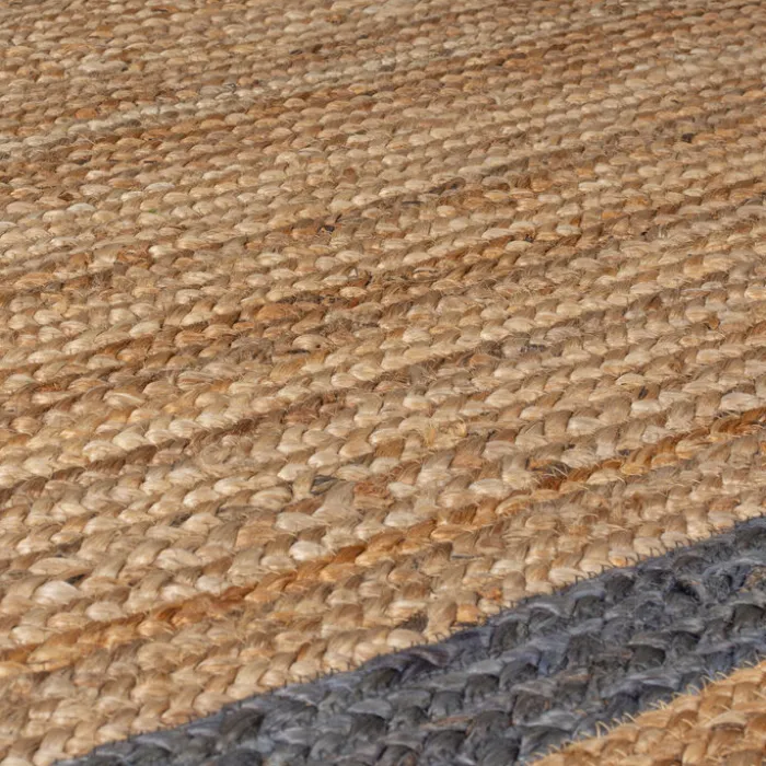 Jute Teppich - Grazo Natur Grau