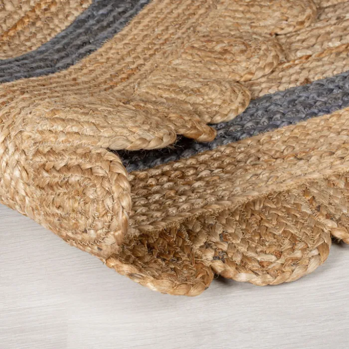 Jute Teppich - Grazo Natur Grau