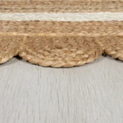 Jute Teppich - Grazo Natur Weiß