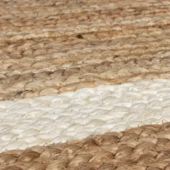 Jute Teppich - Grazo Natur Weiß