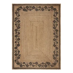 Jute Teppich - Marino Floral Beige