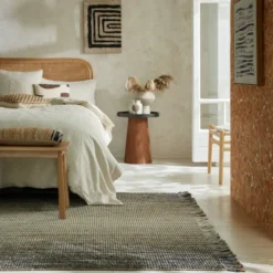 Jute Teppich- Motto Ombre Grau