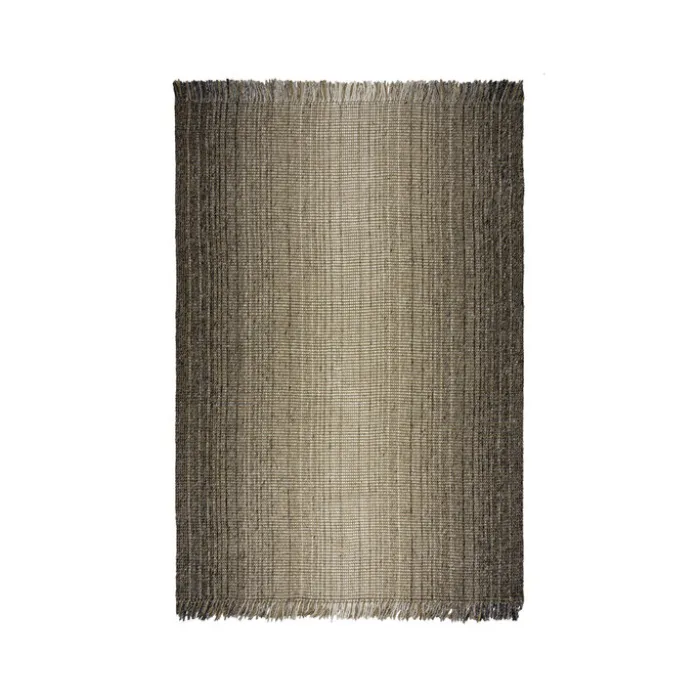 Jute Teppich- Motto Ombre Grau