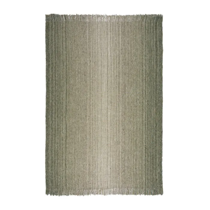 Jute Teppich- Motto Ombre Grün