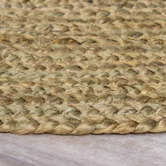 Jute Teppich Rund - Fair Grün