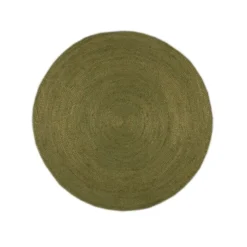 Jute Teppich Rund - Fair Grün