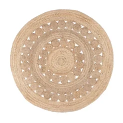 Jute Teppich Rund - Fair Sun Natur