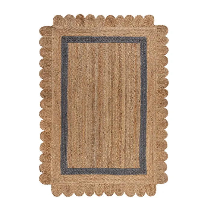 Jute Teppich Rund - Grazo Natur Grau - Ø 160cm