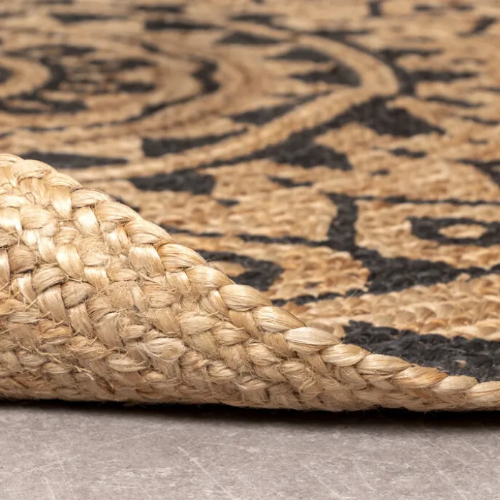 Jute Teppich Rund - Henna Ayda Natur