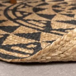 Jute Teppich Rund - Henna Maya Natur