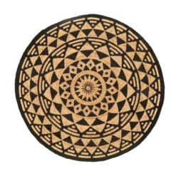 Jute Teppich Rund - Henna Maya Natur