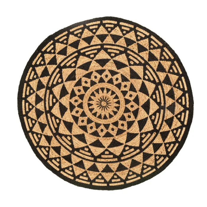 Jute Teppich Rund - Henna Maya Natur