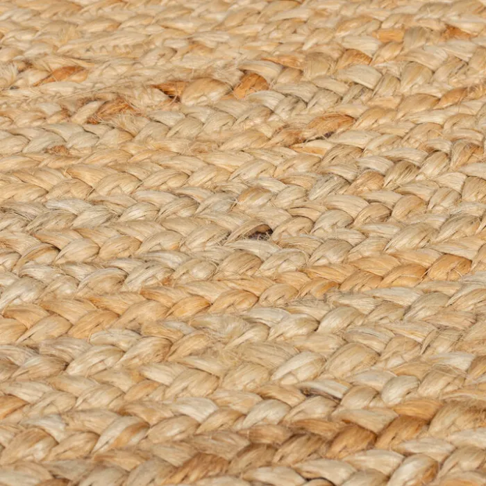 Jute Teppich Rund - Kahano Natur Grün - Ø 180cm