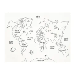 Kinderteppich - Globe Creme