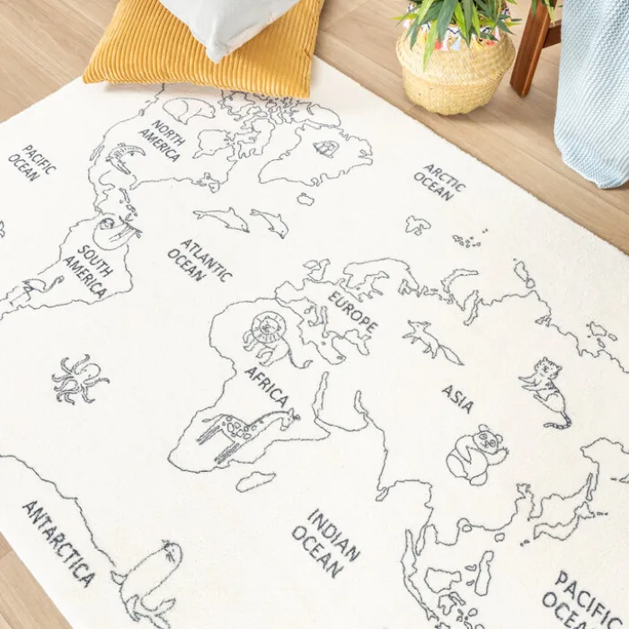 Kinderteppich - Globe Creme