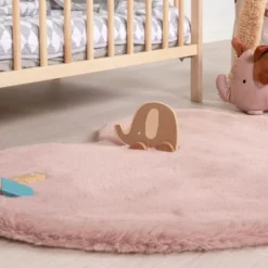 Kinderteppich - Huggy Herz Rosa - 70x80cm