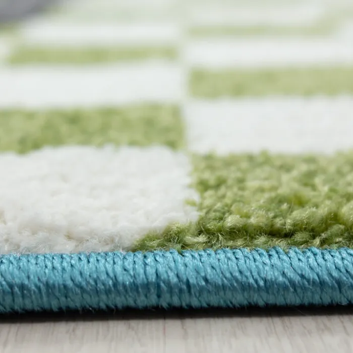 Kinderteppich Pirat - Mila Blau/Grün