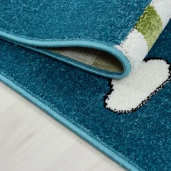 Kinderteppich Pirat - Mila Blau/Grün