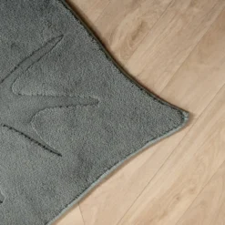 Kinderteppich Waschbar - Coco Blatt Dunkelgrün