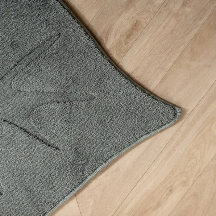Kinderteppich Waschbar - Coco Blatt Dunkelgrün