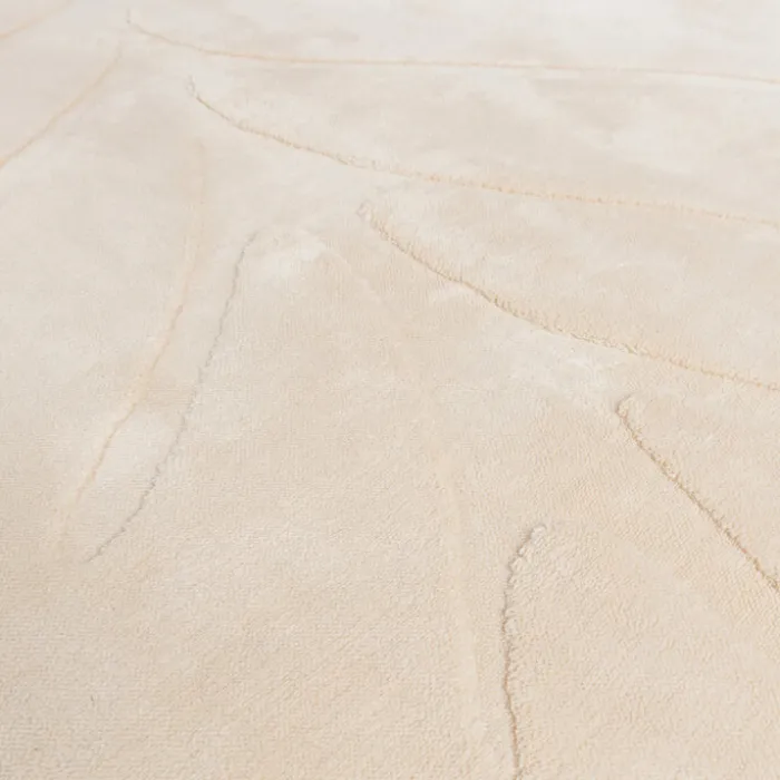 Kinderteppich Waschbar - Coco Blatt Beige