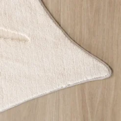 Kinderteppich Waschbar - Coco Blatt Beige