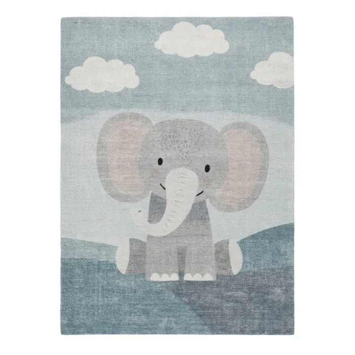 Kinderzimmer Teppich - Balou Elefant Grau