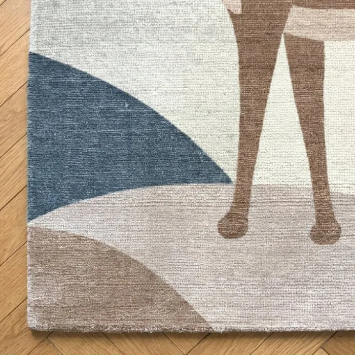 Kinderzimmer Teppich - Balou Hirsch Braun