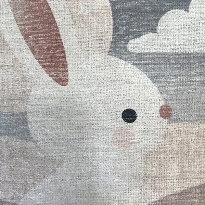 Kinderzimmer Teppich - Balou Kanichen Weiß