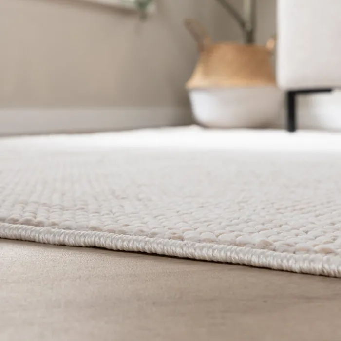 Kurzflor Teppich - Lykke Creme