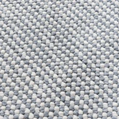 Kurzflor Teppich - Lykke Hellblau