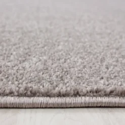 Kurzflor Teppich Rund - Asa Beige