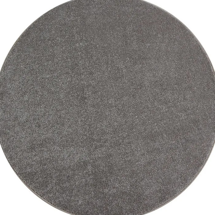 Kurzflor Teppich Rund - Asa Beige