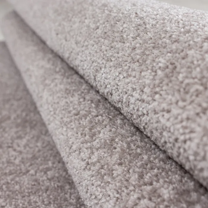 Kurzflor Teppich Rund - Asa Beige