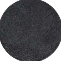 Kurzflor Teppich Rund - Asa Grau