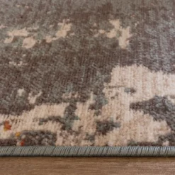 Moderner Teppich - Bush Türkis Creme