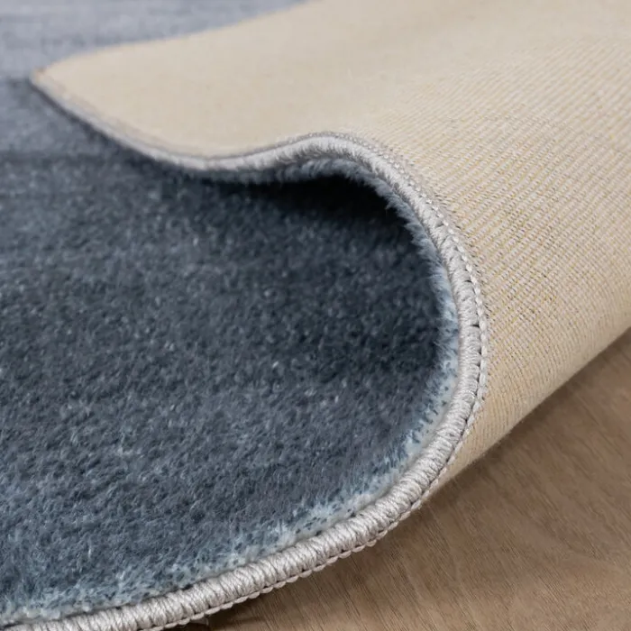 Moderner Teppich - Field Blau Grau