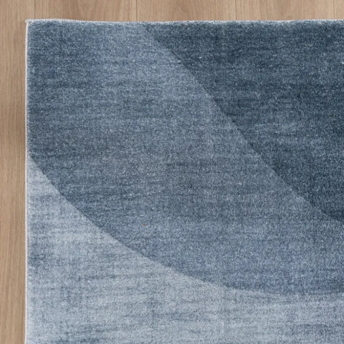 Moderner Teppich - Field Blau Grau