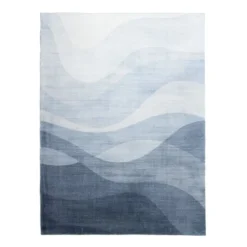 Moderner Teppich - Field Blau Grau