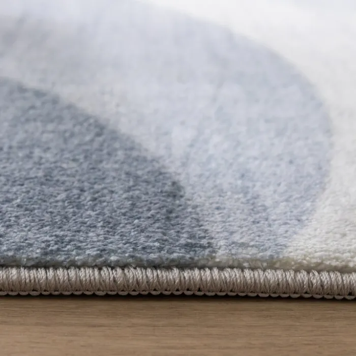 Moderner Teppich - Field Blau Grau