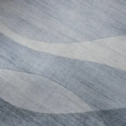 Moderner Teppich - Field Blau Grau