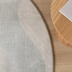 Moderner Teppich Rund - Field Grün