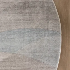 Moderner Teppich Rund - Field Taupe