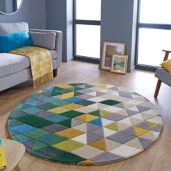 Moderner Teppich Rund - Illo Prism Bunt - Ø 160cm